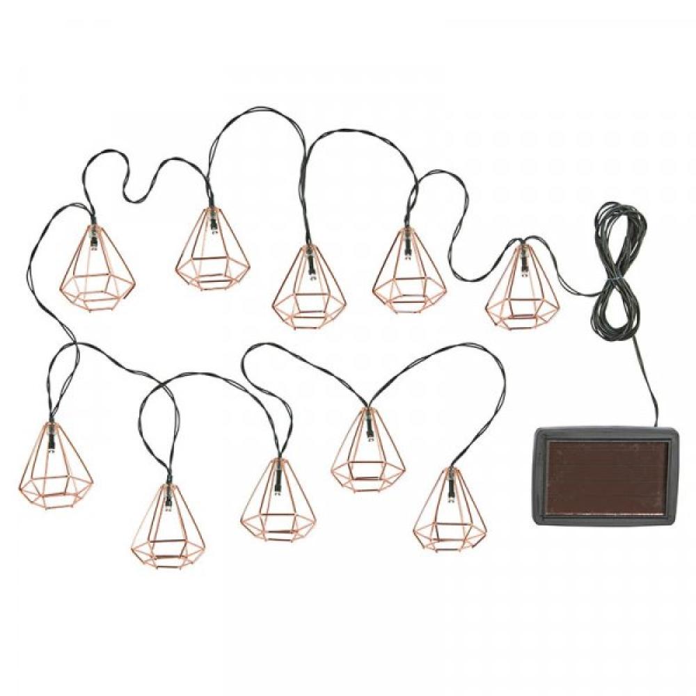 Solar-Lichterkette "Geo String Lights" | 10 LEDs | 3,80 m